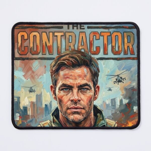 Item preview, The Contractor Retro Military Action Thriller Tribute Art Movie Poster designed and sold by Art's Diner.