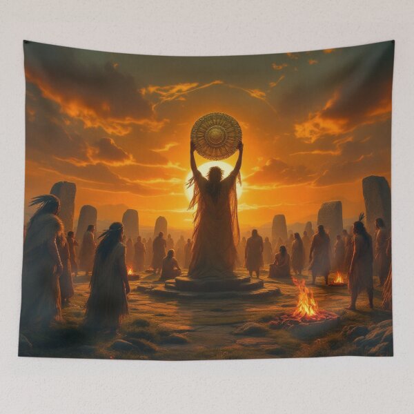 Item preview, Solstice (druid with the "solar" disk) designed and sold by jefboutique6150.