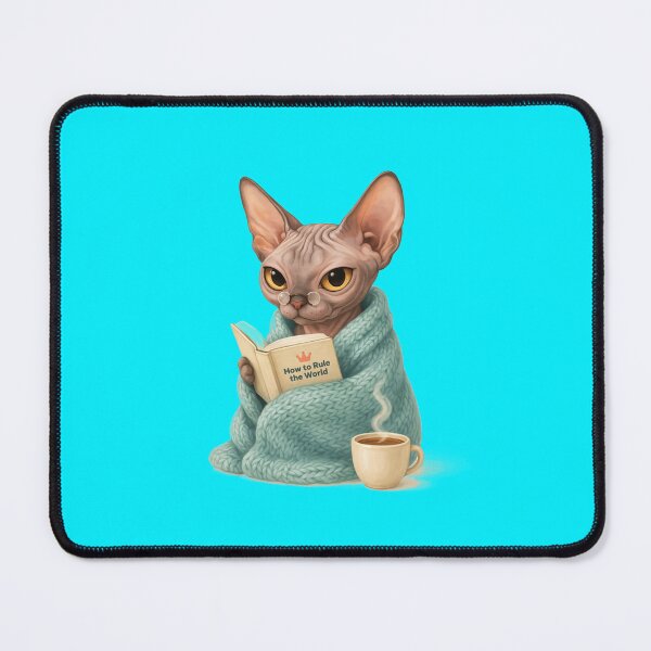 Item preview, Sphynx Cat Reading a Book designed and sold by Tiny Rage Crea.