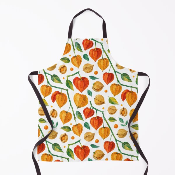 Item preview, Autumn Physalis Seamless Pattern, Colorful Cape Gooseberry Botanical Collage Print, Fall Nature Repeat Design designed and sold by SWSandraWechner.
