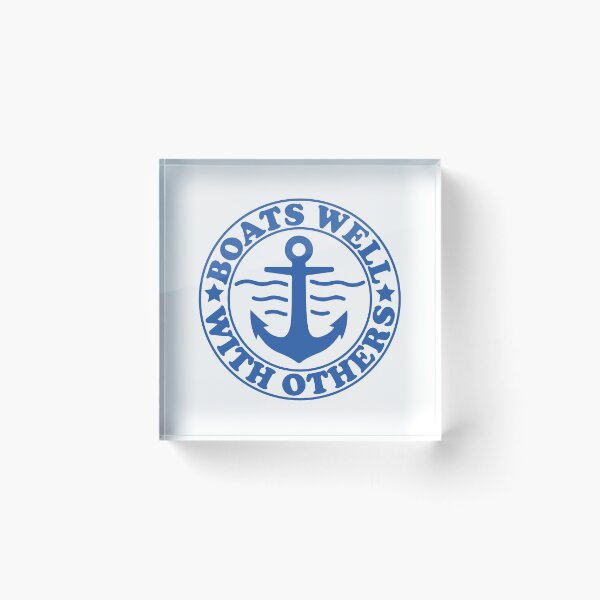 Item preview, Boats Well With Others Funny Boating Captain designed and sold by gunaone-design.