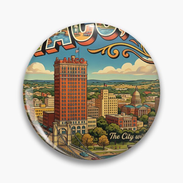 Item preview, Greetings From Waco Texas Vintage Postcard | Retro 1950s Americana Travel Art designed and sold by markomundo.