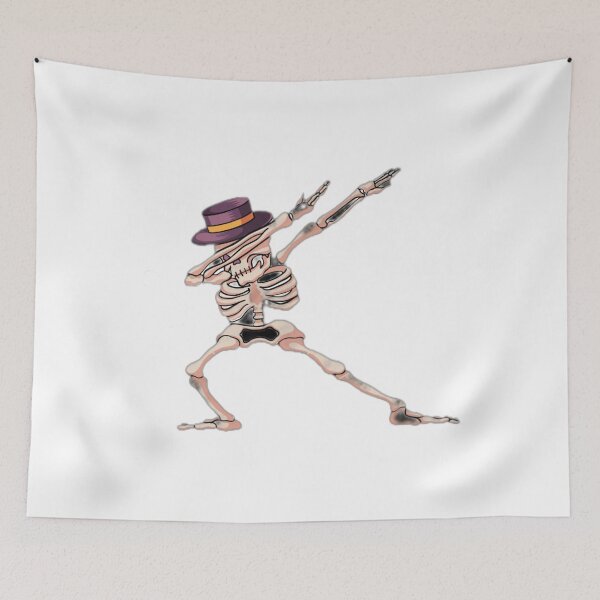 Item preview, Dabbing Skeleton With Hat Funny Illustration designed and sold by DailyDoodlesBySumbul.