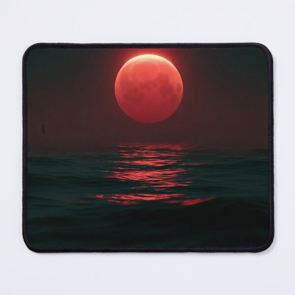 Item preview, Crimson Moon Over the Silent Sea designed and sold by oanaunciuleanu.