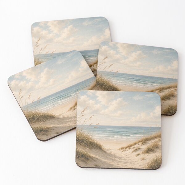 Item preview, Dunes to the Sea Coastal Beach Painting designed and sold by TheSlowShore.