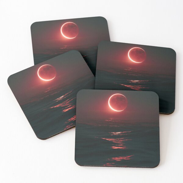 Item preview, Crimson Moon Over the Silent Sea designed and sold by oanaunciuleanu.