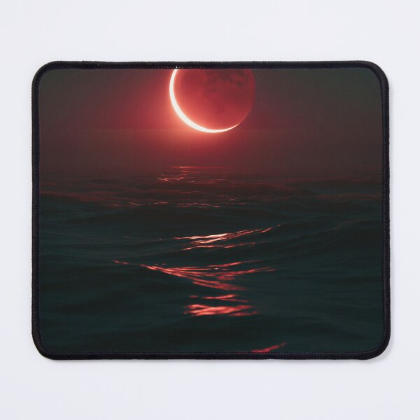 Item preview, Crimson Moon Over the Silent Sea designed and sold by oanaunciuleanu.