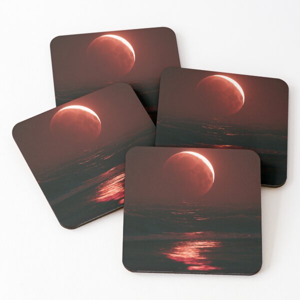 Item preview, Crimson Moon Over the Silent Sea designed and sold by oanaunciuleanu.