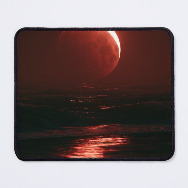 Item preview, Crimson Moon Over the Silent Sea designed and sold by oanaunciuleanu.