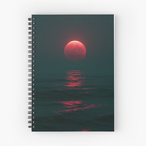 Item preview, Crimson Moon Over the Silent Sea designed and sold by oanaunciuleanu.