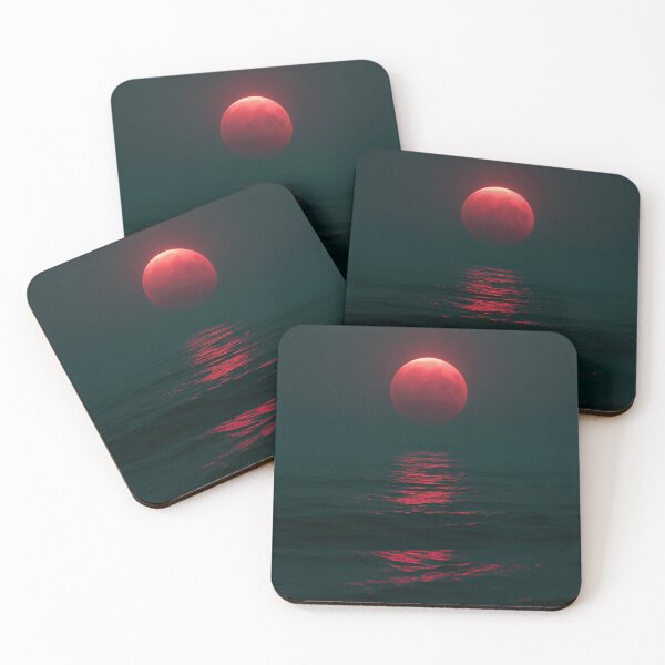 Item preview, Crimson Moon Over the Silent Sea designed and sold by oanaunciuleanu.