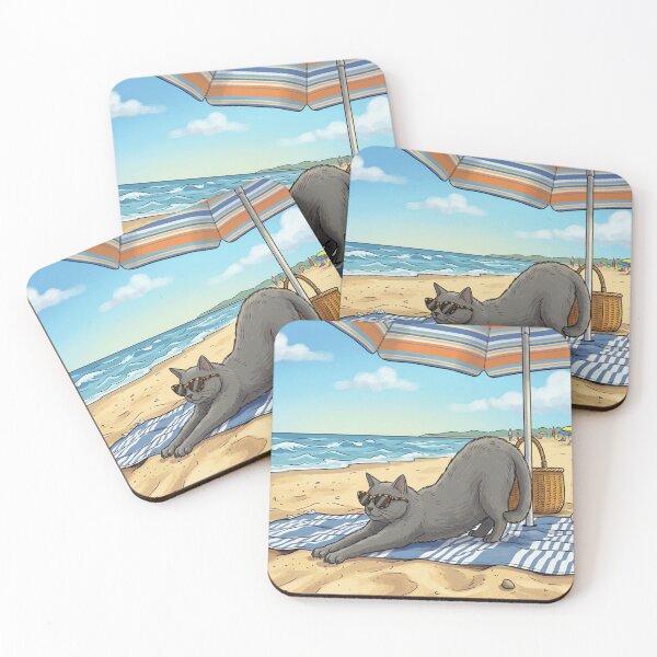 Item preview, Cat on the beach, T-shirt designed and sold by DreamCloths12.