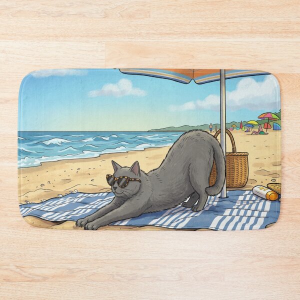 Item preview, Cat on the beach, T-shirt designed and sold by DreamCloths12.