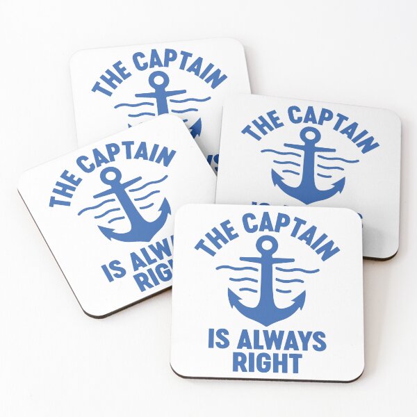 Item preview, The Captain Is Always Right - Funny Boating Captain Nautical Anchor designed and sold by gunaone-design.