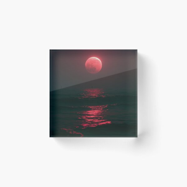 Item preview, Crimson Moon Over the Silent Sea designed and sold by oanaunciuleanu.