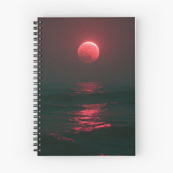 Item preview, Crimson Moon Over the Silent Sea designed and sold by oanaunciuleanu.