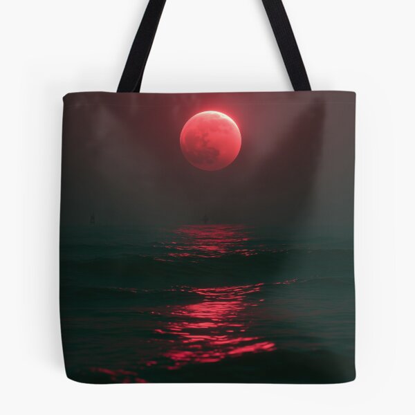 Item preview, Crimson Moon Over the Silent Sea designed and sold by oanaunciuleanu.