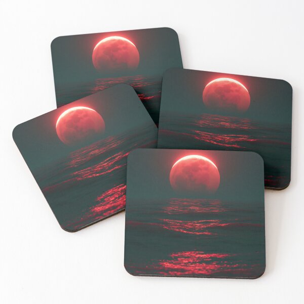 Item preview, Crimson Moon Over the Silent Sea designed and sold by oanaunciuleanu.