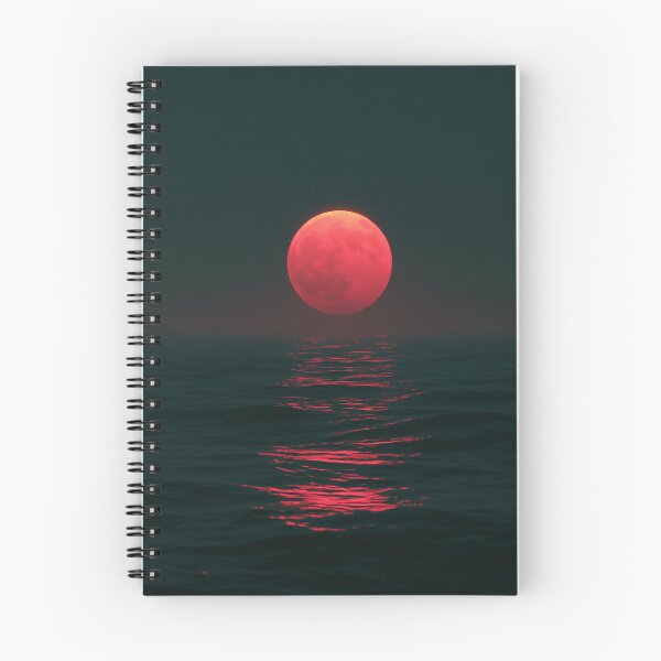 Item preview, Crimson Moon Over the Silent Sea designed and sold by oanaunciuleanu.