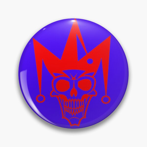 Item preview, The Macabre Jester: Jester's Skull Logo (Red and White) designed and sold by RAYBIL.