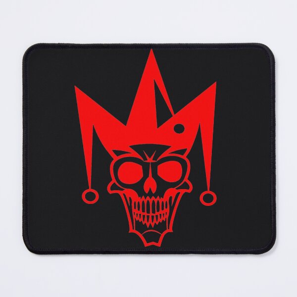 Item preview, The Macabre Jester: Jester's Skull Logo (Red and White) designed and sold by RAYBIL.