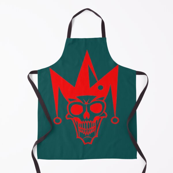 Item preview, The Macabre Jester: Jester's Skull Logo (Red and White) designed and sold by RAYBIL.