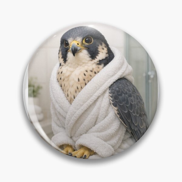 Item preview, Cozy Bathrobe Peregrine Falcon designed and sold by Sillytoe.