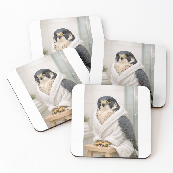 Item preview, Cozy Bathrobe Peregrine Falcon designed and sold by Sillytoe.