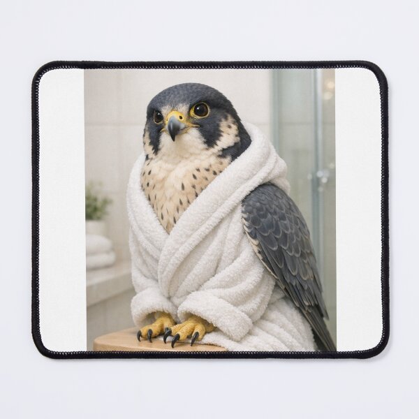 Item preview, Cozy Bathrobe Peregrine Falcon designed and sold by Sillytoe.