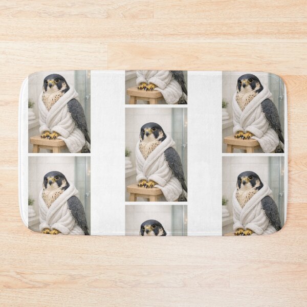 Item preview, Cozy Bathrobe Peregrine Falcon designed and sold by Sillytoe.