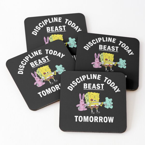 Item preview, Discipline Today Beast Tomorrow Funny Gym Fitness Motivation designed and sold by Digistore1221.