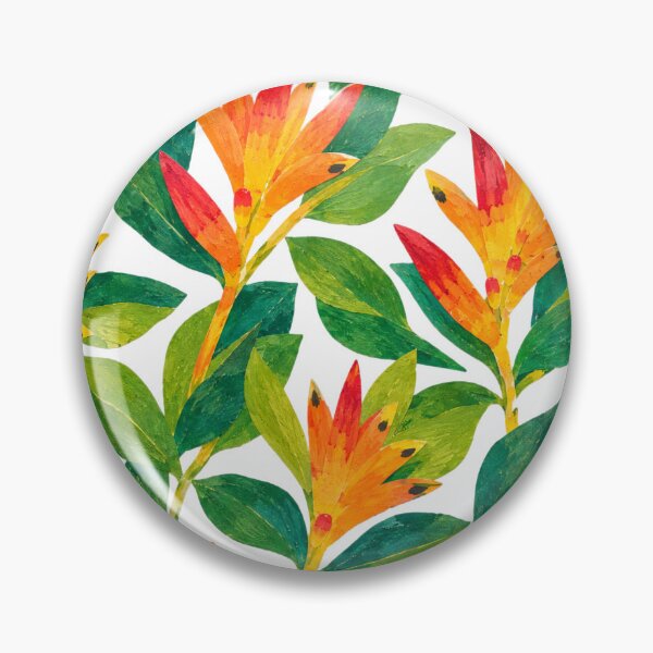 Item preview, Heliconia Psittacorum Seamless Pattern, Tropical Bird Flower Botanical Illustration, Exotic Jungle Foliage Repeat designed and sold by SWSandraWechner.