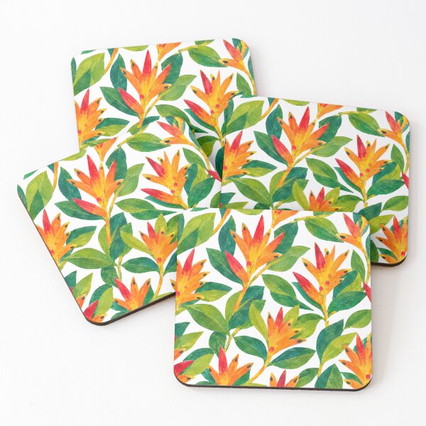 Item preview, Heliconia Psittacorum Seamless Pattern, Tropical Bird Flower Botanical Illustration, Exotic Jungle Foliage Repeat designed and sold by SWSandraWechner.