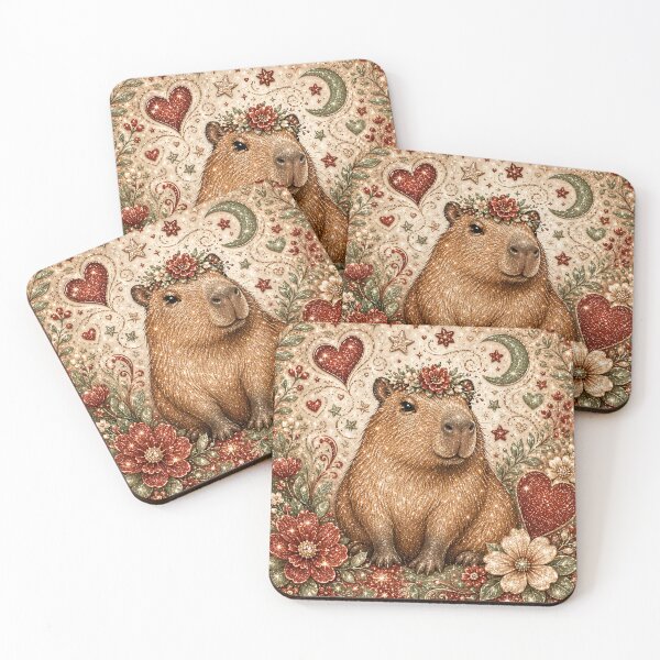 Item preview, Go Glitter Girl Capybara designed and sold by Weirdwildco69.