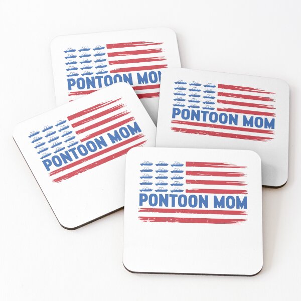 Item preview, Pontoon Mom American Flag Patriotic Boating Mom designed and sold by gunaone-design.