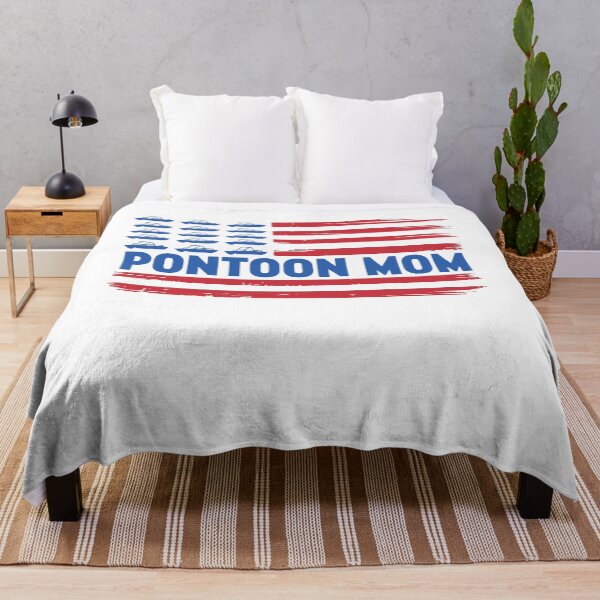 Item preview, Pontoon Mom American Flag Patriotic Boating Mom designed and sold by gunaone-design.