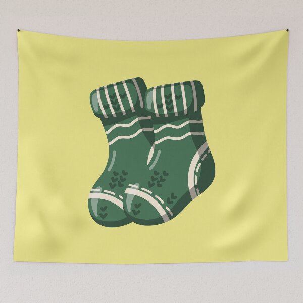 Item preview, Cozy Green Winter Socks designed and sold by EvLip-Artist.
