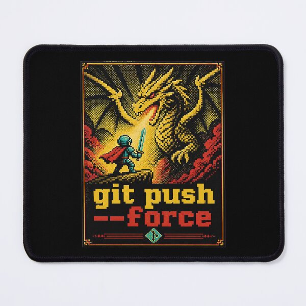 Item preview, Git Push Force - Funny Retro Gaming Developer Shirt Gift designed and sold by Geek Tracy Shop.