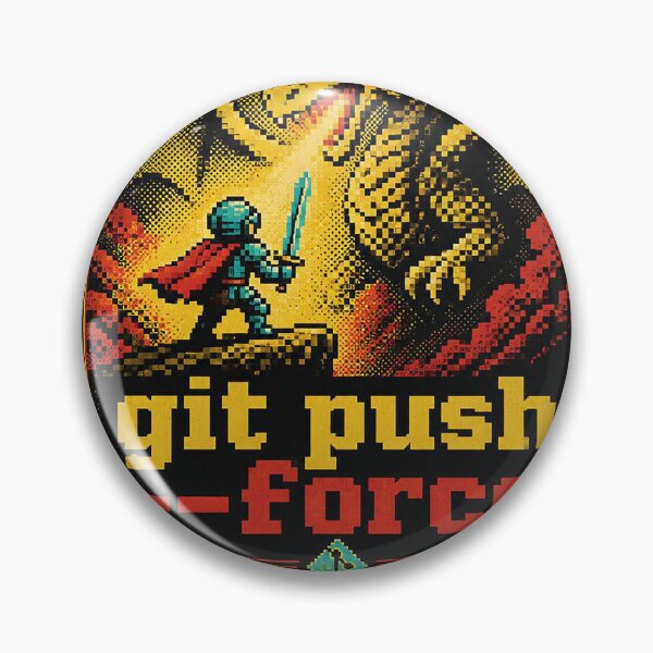 Item preview, Git Push Force - Funny Retro Gaming Developer Shirt Gift designed and sold by Geek Tracy Shop.