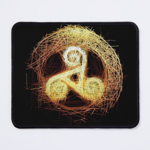 Item preview, Sacred Geometry Triskelion - Scratchy Line Motif designed and sold by H Jonas.