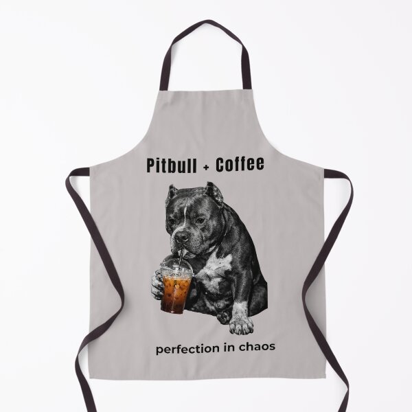 Item preview, Pitbull + Coffee Perfection in Chaos – Funny Pitbull Drinking Coffee Shirt designed and sold by Tws-Tees.