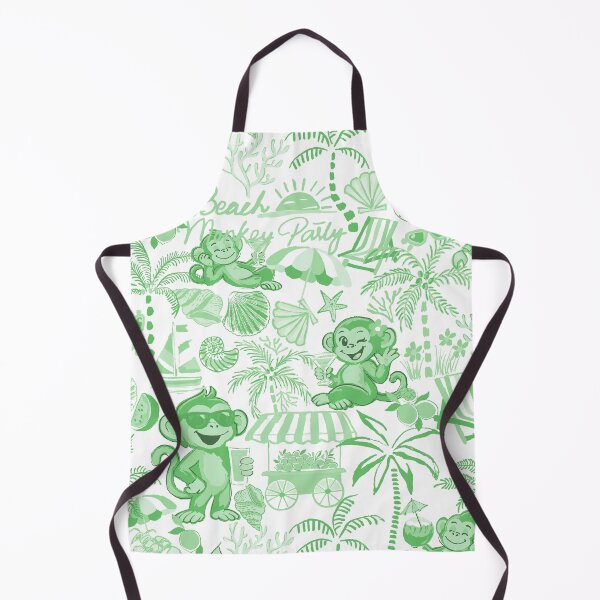 Item preview, Chilling Monkey - Monochrome  Mint Green designed and sold by Fabricatemyart.