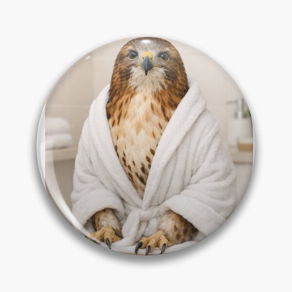 Item preview, Cozy Bathrobe Red-tailed Hawk designed and sold by Sillytoe.