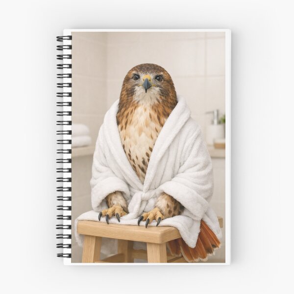 Item preview, Cozy Bathrobe Red-tailed Hawk designed and sold by Sillytoe.
