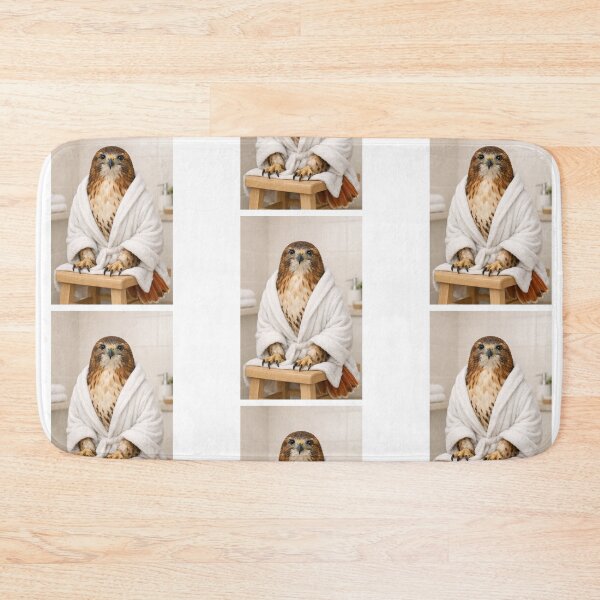 Item preview, Cozy Bathrobe Red-tailed Hawk designed and sold by Sillytoe.