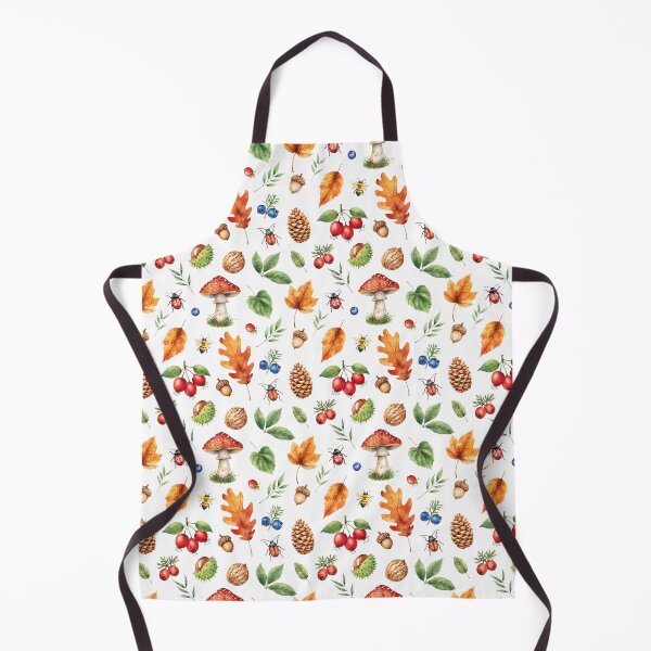 Item preview, Autumn Forest Watercolor Pattern | Leaves, Mushrooms & Cozy Nature designed and sold by HelgaCraftery.