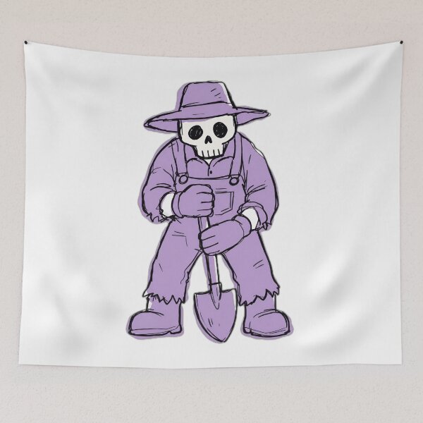 Item preview, Farmer Skeleton With Shovel Illustration designed and sold by DailyDoodlesBySumbul.
