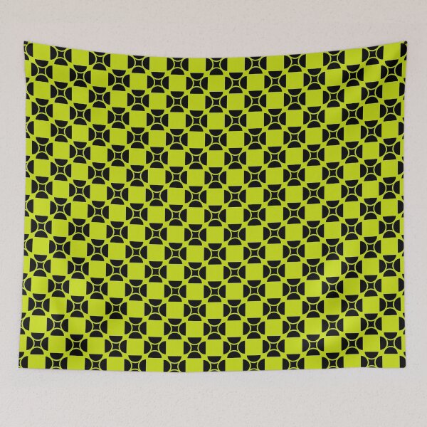 Item preview, Bitter lemon & black geometric shapes designed and sold by Mint + Midnight.