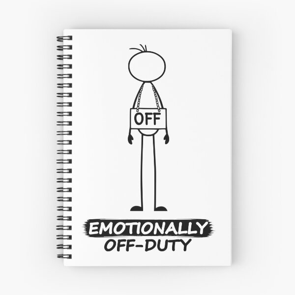 Item preview, Emotionally Off-Duty Funny Stick Figure  designed and sold by Pebl-Co.