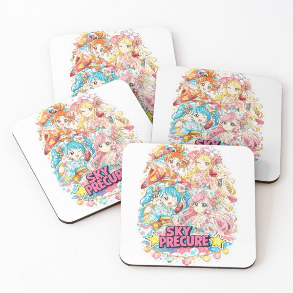 Item preview, Sky Precure Kimono Kimono Matsuri Festival Group Sticker designed and sold by Devendra009.